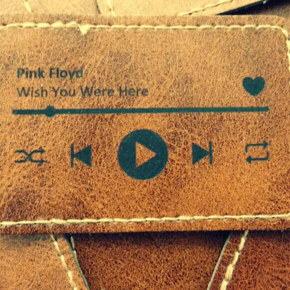 Personalized Music Player Leather Patches - Picture 3 of 6